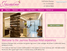 Tablet Screenshot of jasmineboutiquehotel.com